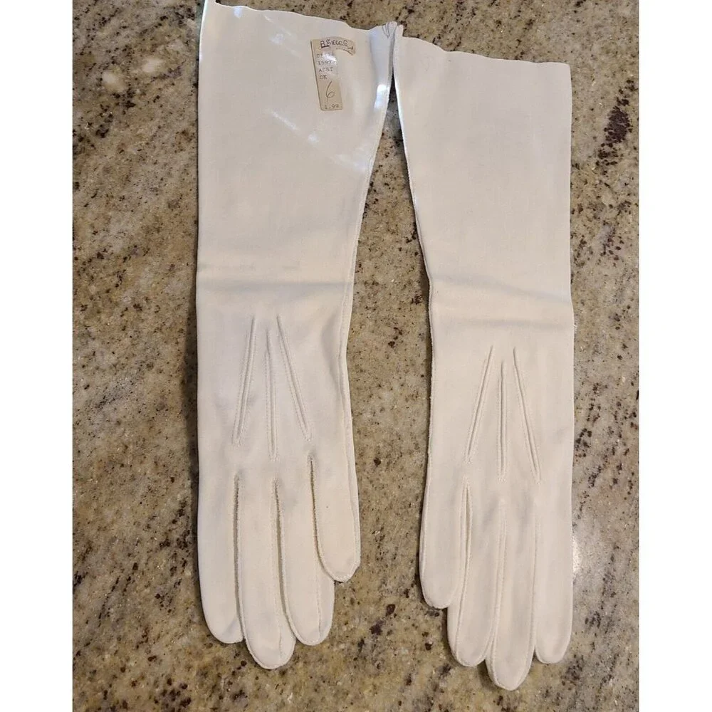 New! Vintage Size XS-S Off-White Cotton Formal 13.5